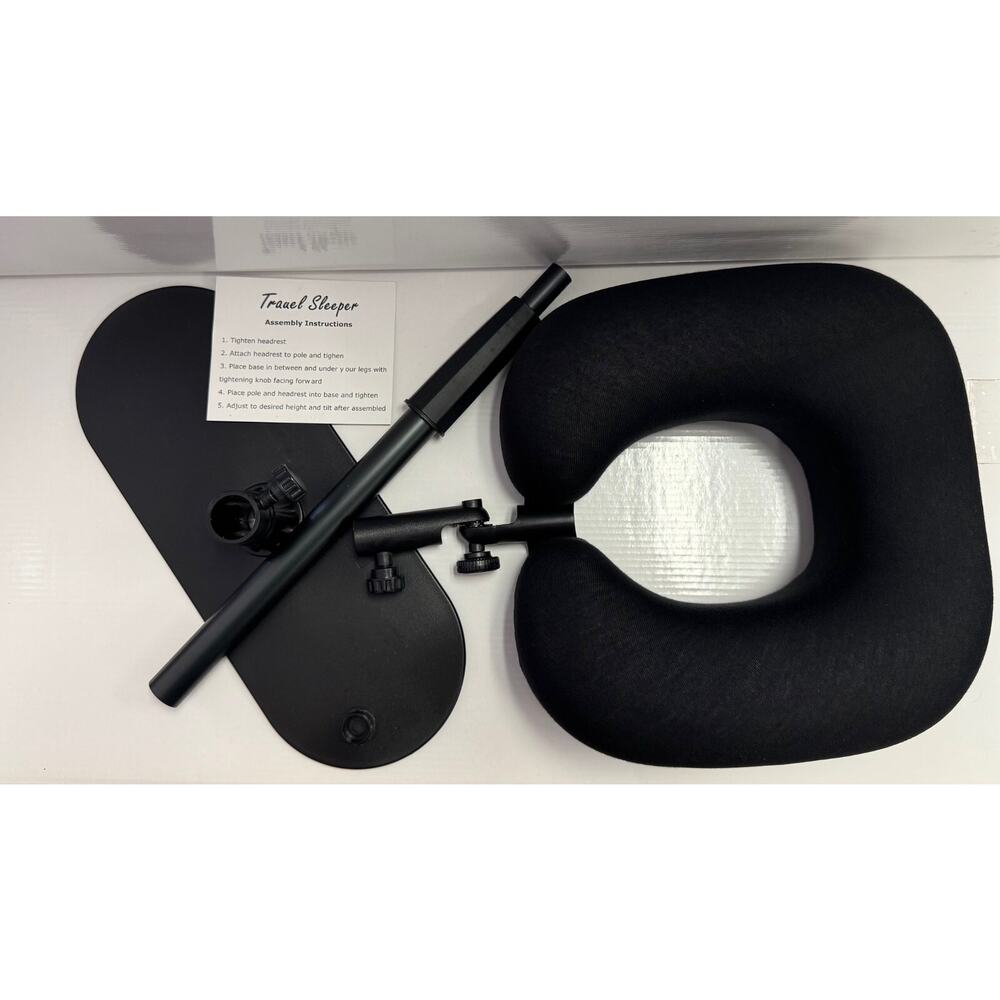 Travel Sleeper Face Pillow with Adjustable Pole -NEW - Picture 2 of 4